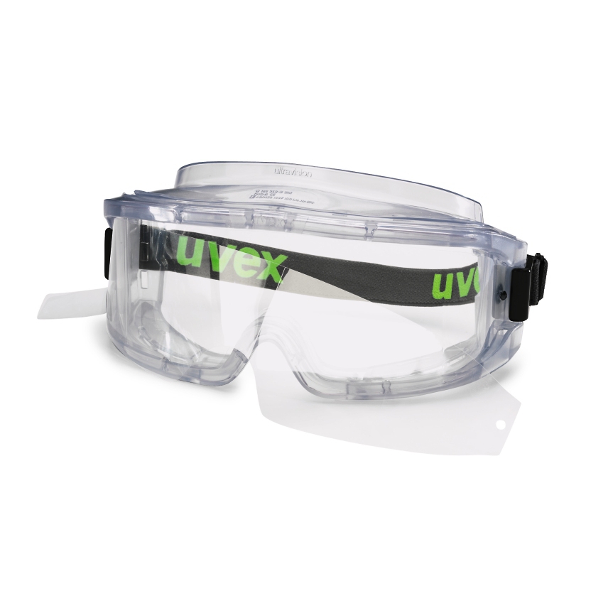 Vollsichtbrille Mundschutz UVEX ultravision faceguard Schutzbrille Gesichtschutz